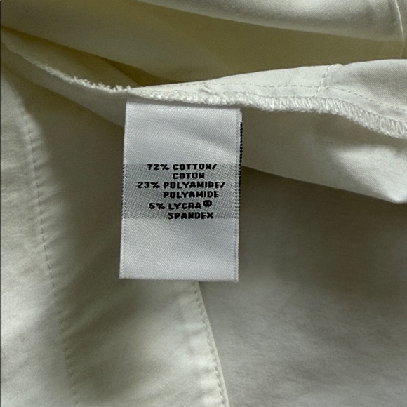 Lafayette 148 New York Long Sleeve Button Down White Shirt Size 12 - Picture 7 of 10